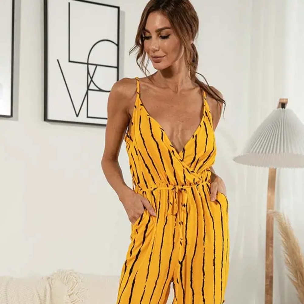 Striped Jumpsuit